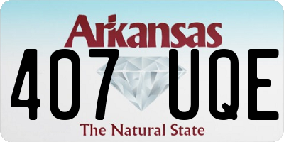 AR license plate 407UQE