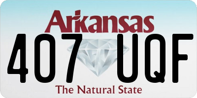 AR license plate 407UQF