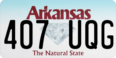 AR license plate 407UQG