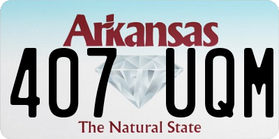 AR license plate 407UQM