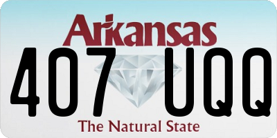 AR license plate 407UQQ