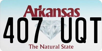 AR license plate 407UQT