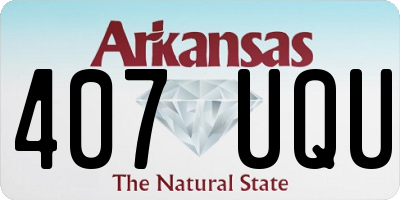 AR license plate 407UQU