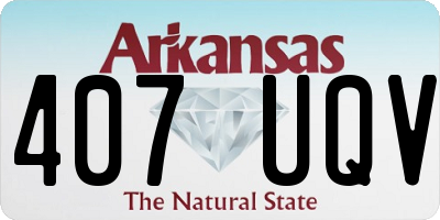 AR license plate 407UQV