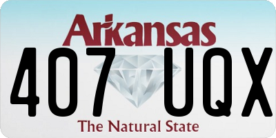 AR license plate 407UQX