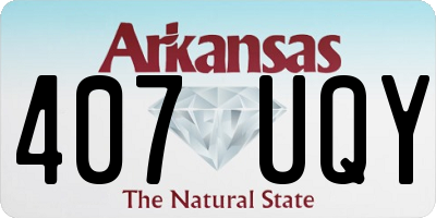 AR license plate 407UQY