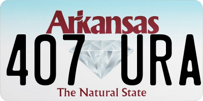 AR license plate 407URA