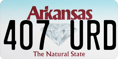 AR license plate 407URD