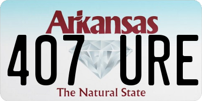 AR license plate 407URE