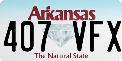 AR license plate 407VFX