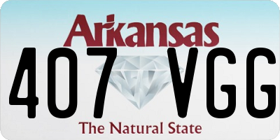 AR license plate 407VGG