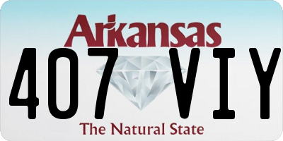 AR license plate 407VIY