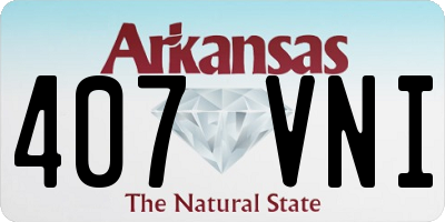 AR license plate 407VNI
