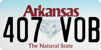 AR license plate 407VOB