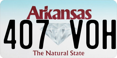 AR license plate 407VOH