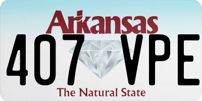 AR license plate 407VPE