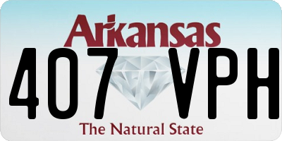 AR license plate 407VPH
