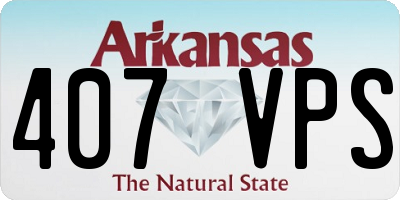 AR license plate 407VPS