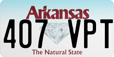 AR license plate 407VPT