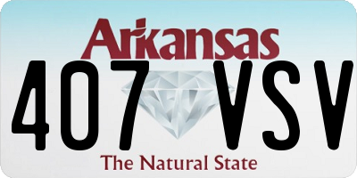 AR license plate 407VSV