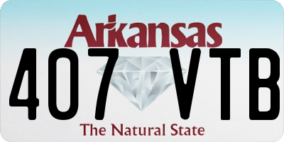 AR license plate 407VTB