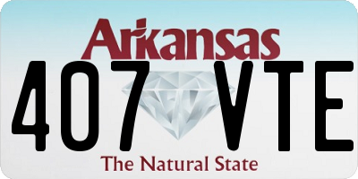 AR license plate 407VTE