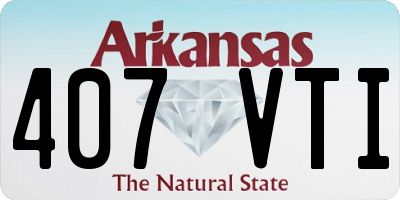 AR license plate 407VTI