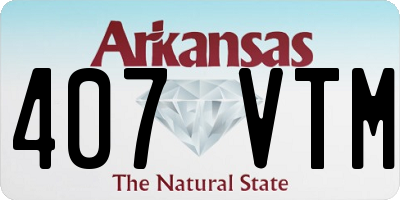 AR license plate 407VTM