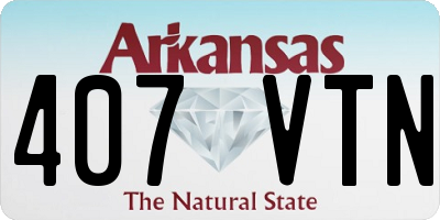 AR license plate 407VTN