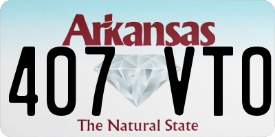 AR license plate 407VTO