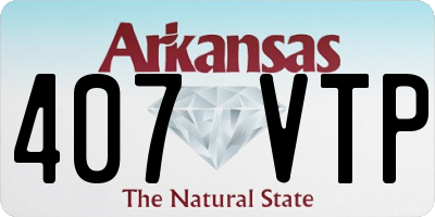 AR license plate 407VTP