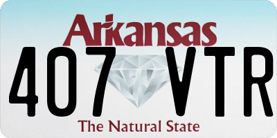 AR license plate 407VTR