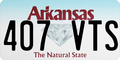 AR license plate 407VTS