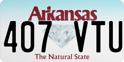 AR license plate 407VTU