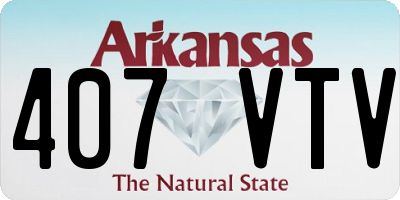 AR license plate 407VTV