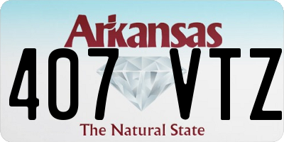 AR license plate 407VTZ