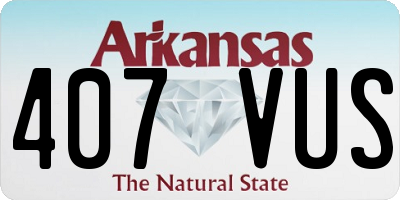 AR license plate 407VUS