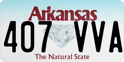 AR license plate 407VVA