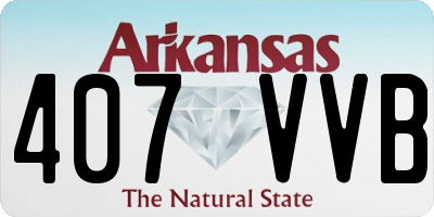 AR license plate 407VVB