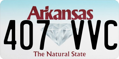 AR license plate 407VVC