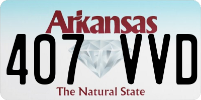 AR license plate 407VVD