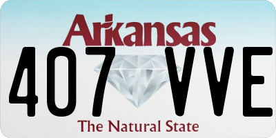 AR license plate 407VVE