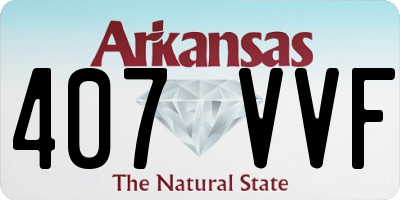 AR license plate 407VVF