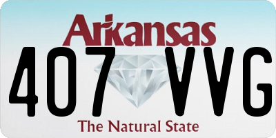 AR license plate 407VVG