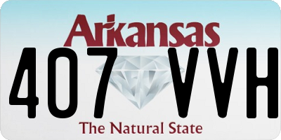 AR license plate 407VVH