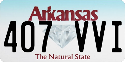AR license plate 407VVI