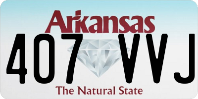 AR license plate 407VVJ