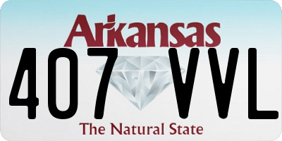 AR license plate 407VVL