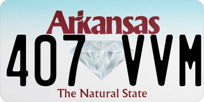 AR license plate 407VVM