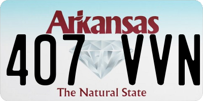 AR license plate 407VVN